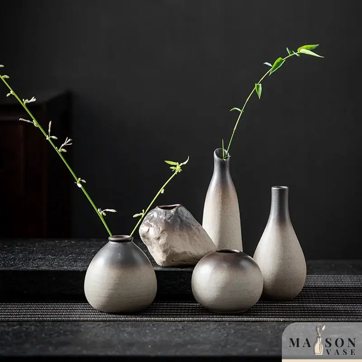 Petit Vase à Fleurs Traditionnel Chinois | Style Rétro Décoratif