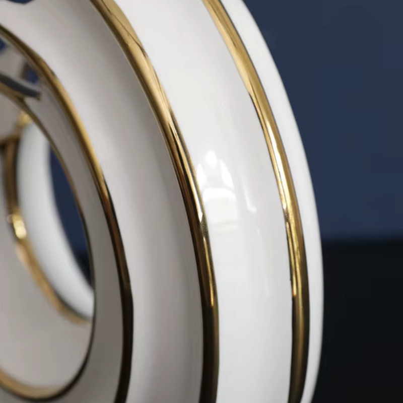 Vase Rond en Céramique | Design Abstrait et Finition Luxe