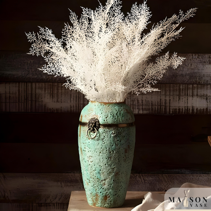 Grand Vase à Poser en Terre Cuite | Effet Vieilli Grec Antique