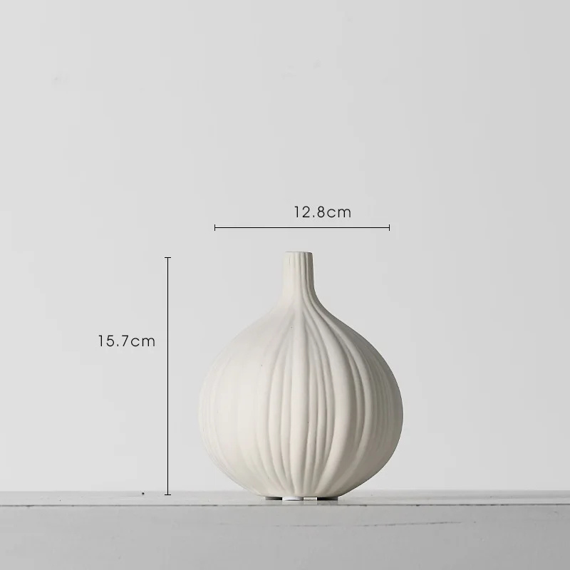 Vase Blanc Design et Décoratif en Céramique | Style Scandinave