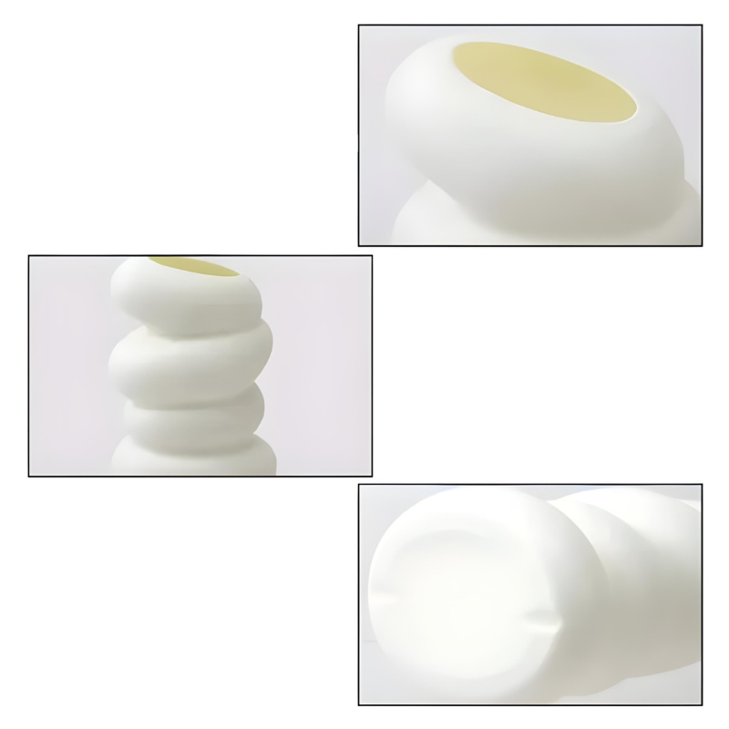 Petit Vase Blanc | Design Moderne en Spirale