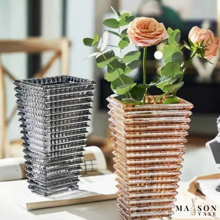 Vase en Verre Décoratif | Style Scandinave Élégant