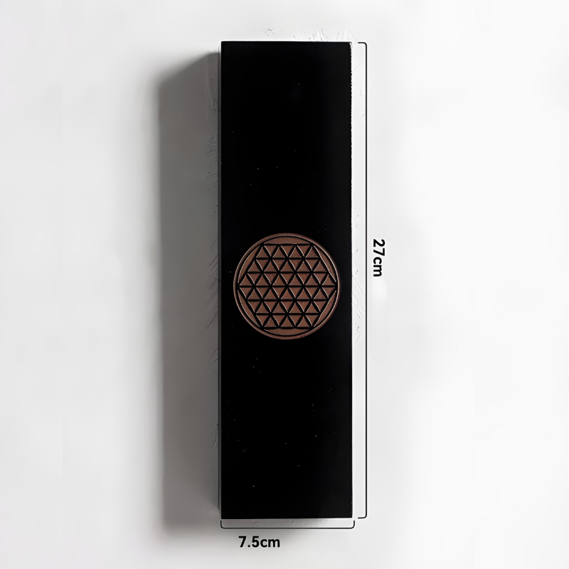 Vase à Fleurs Mural Bohème en Bois Noir | Design Minimaliste