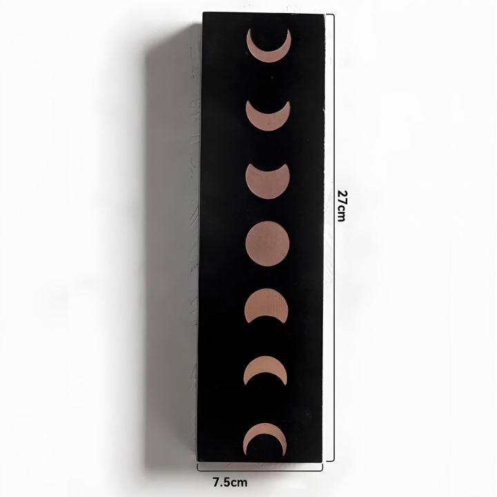 Vase à Fleurs Mural Bohème en Bois Noir | Design Minimaliste