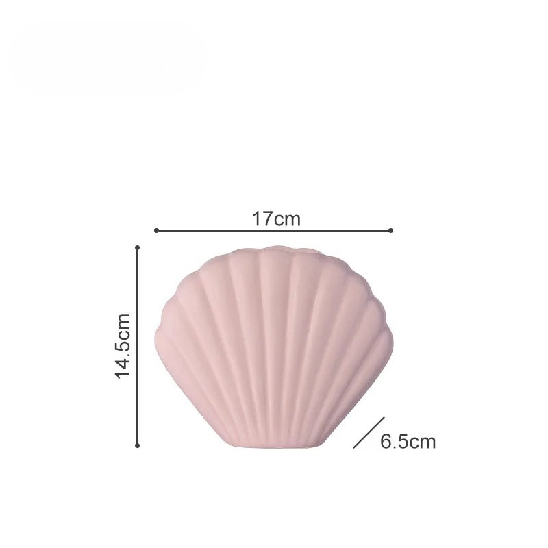 Vase à Fleurs Coquillage Décoratif | Céramique Moderne et Minimaliste