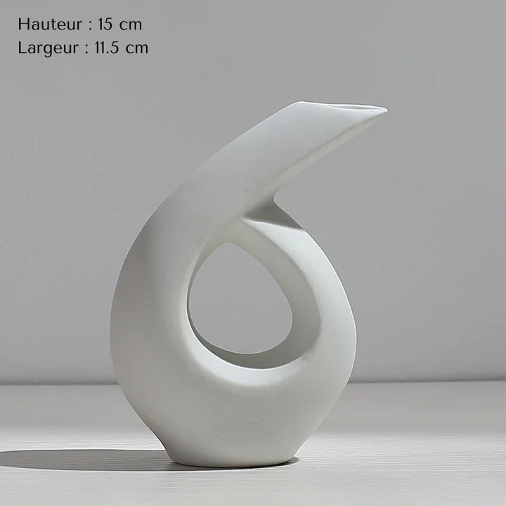 Vase Pampa Soliflore Blanc | Style Nordique Design