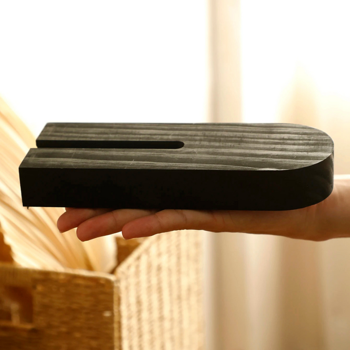 Vase à Fleurs Mural Scandinave Naturelle en Bois de Pin | Design Minimaliste et Décoratif