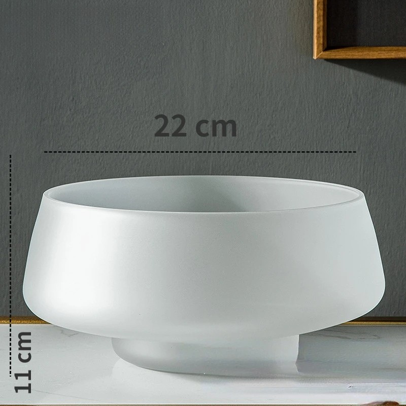 Vase à Fleurs en Verre Dépoli | Scandinave et Minimaliste