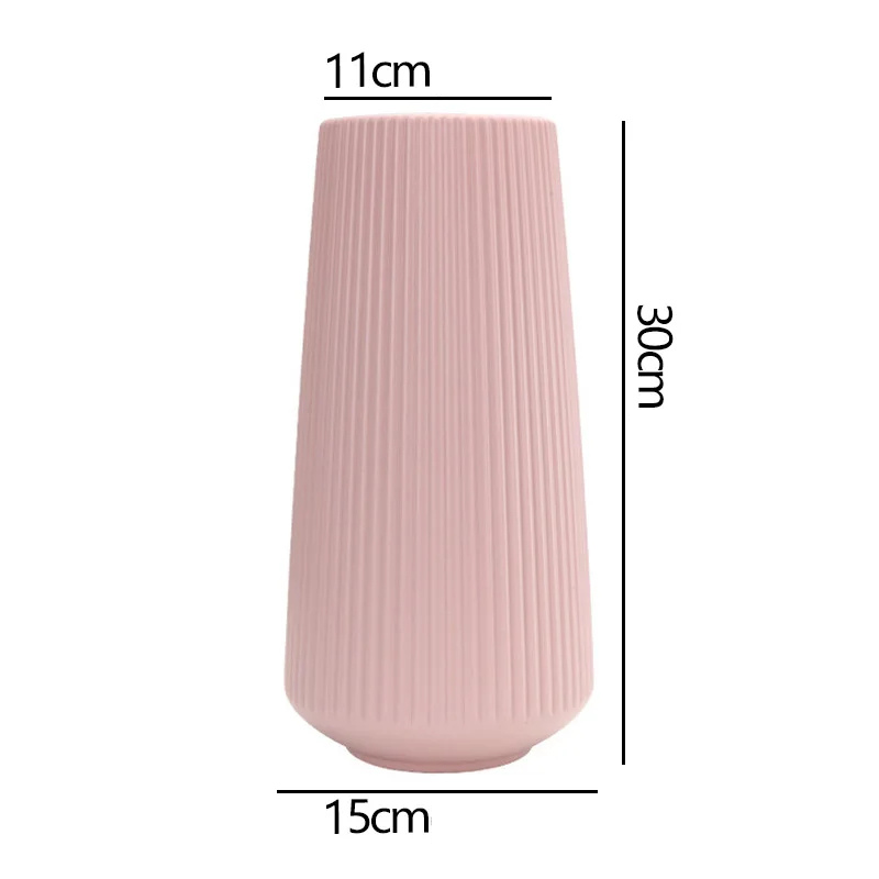 Vase à Fleurs Scandinave | Design Strié Minimaliste