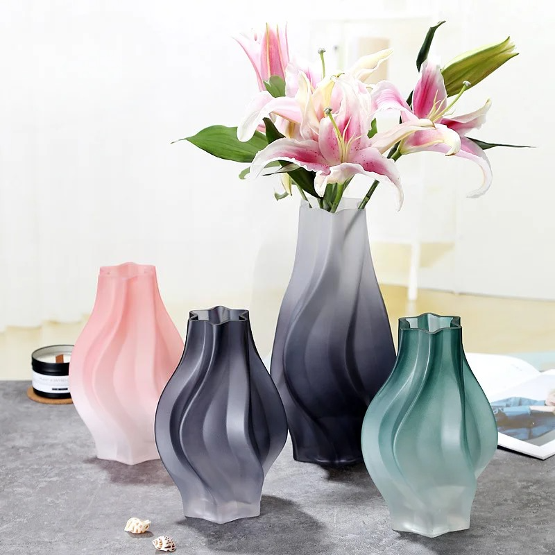 Petit Vase à Fleurs en Verre Nordique | Effet Dépoli