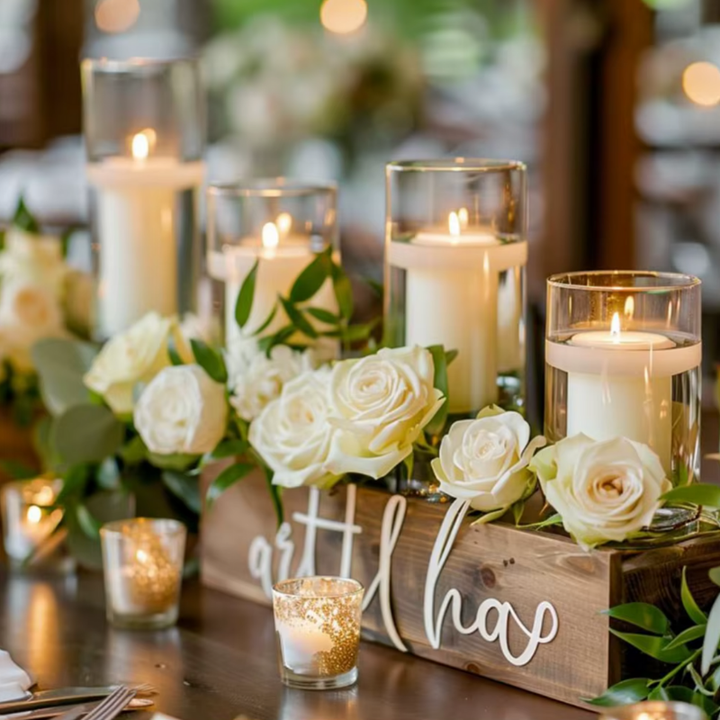 Vase Cylindrique Transparent en Verre | Design Minimaliste et Décoratif