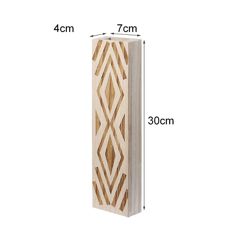 Vase à fleurs Murale Suspendu en Bois Naturel | Style Minimaliste et Décoratif