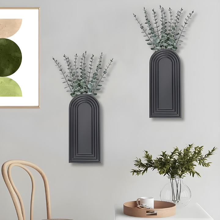 Vase Mural en Bois | Apporte du charme naturel | Style Moderne et Décoratif