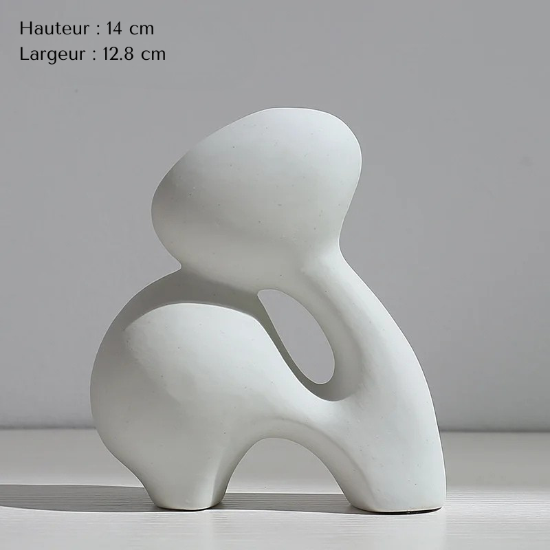 Vase Pampa Soliflore Blanc | Style Nordique Design