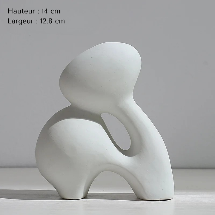 Vase Pampa Soliflore Blanc | Style Nordique Design