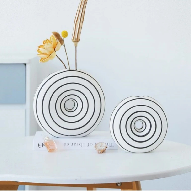 Vase Soliflore Pampa Blanc Zèbre