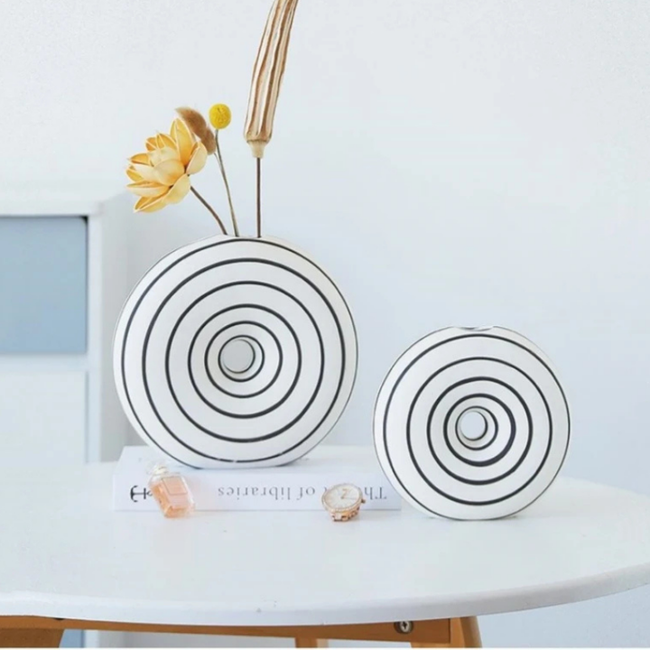 Vase Soliflore Pampa Blanc Zèbre