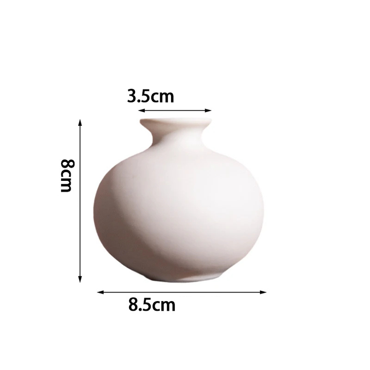 Vase Blanc Moderne | Design Épuré en Céramique