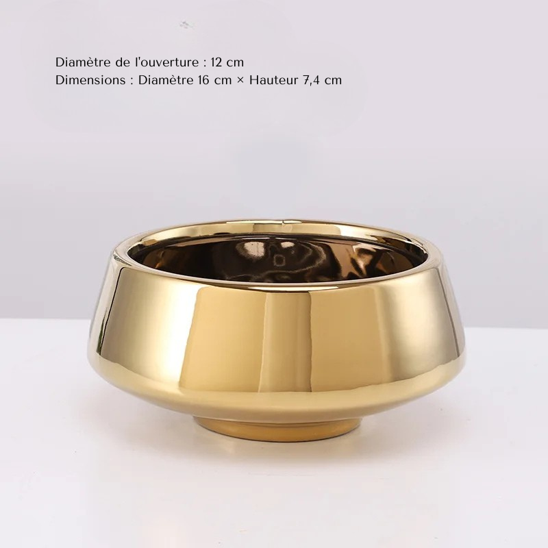 Petit Vase Doré | Design Européen et Décoratif