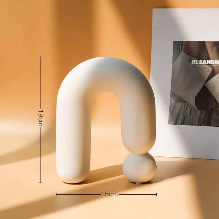 Vase Scandinave Blanc | Décoratif et Moderne