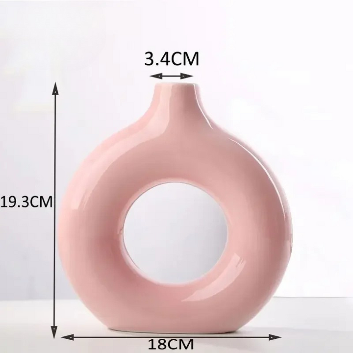 Petit Vase Pampa Soliflore Scandinave | Céramique Élégante