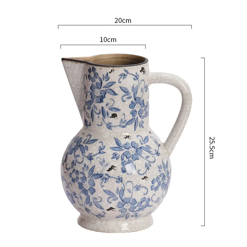 Vase Chinois Décoratif en Porcelaine | Bleu et Blanc, Élégance Vintage