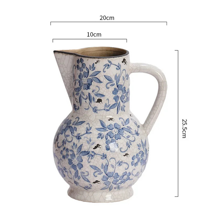 Vase Chinois Décoratif en Porcelaine | Bleu et Blanc, Élégance Vintage