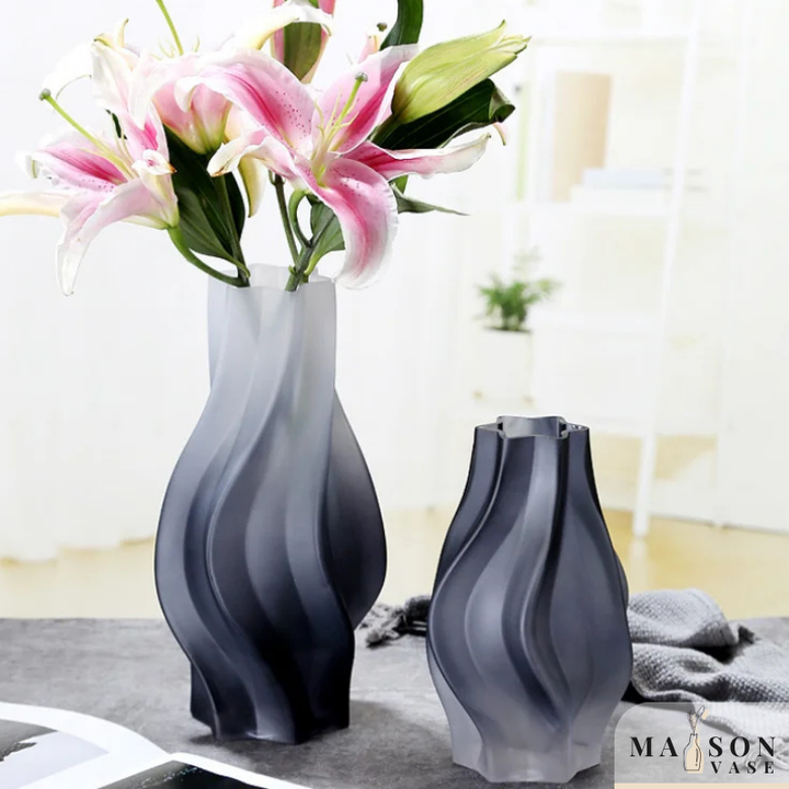 Petit Vase à Fleurs en Verre Nordique | Effet Dépoli