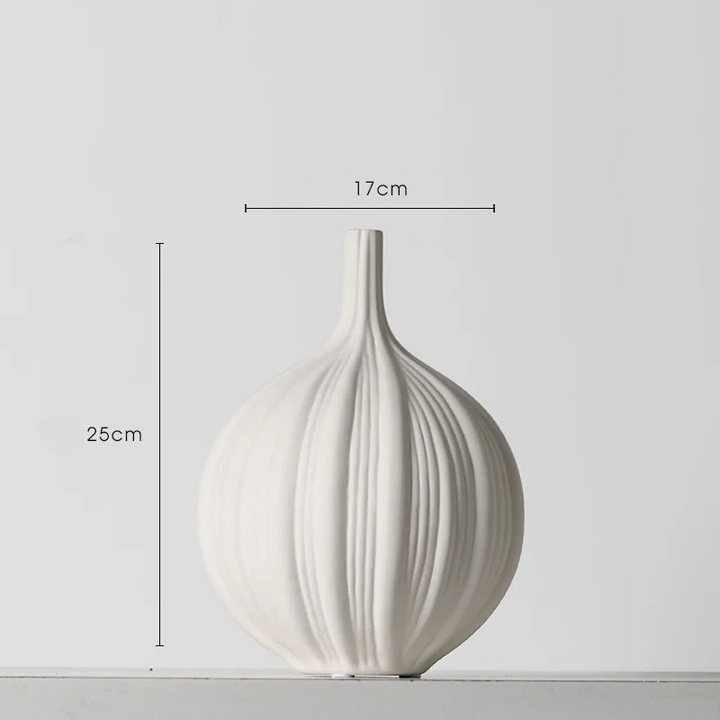 Vase Blanc Design et Décoratif en Céramique | Style Scandinave