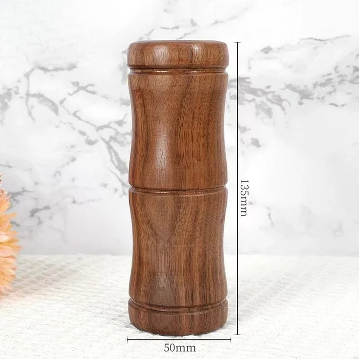 Petit Vase Soliflore en Bois Massif | Élégance Naturelle et Artisanat Raffiné