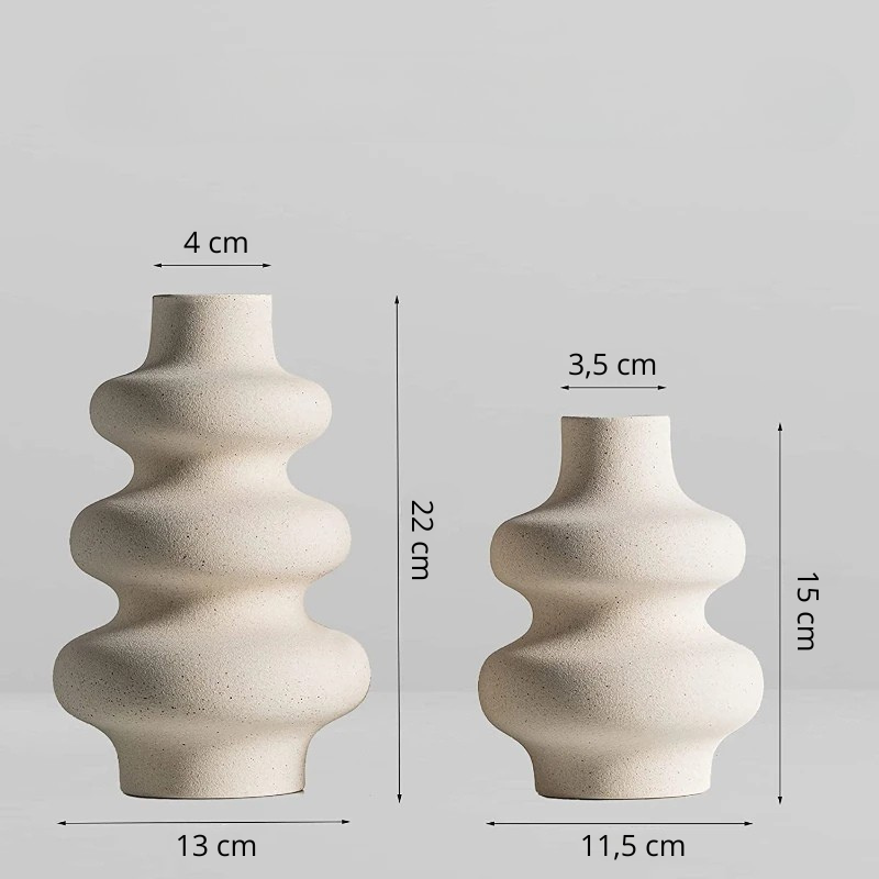Vase en Céramique Moderne Décoratif | Design Scandinave et Bohème