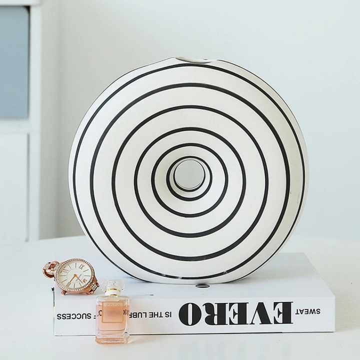 Vase Soliflore Pampa Blanc Zèbre