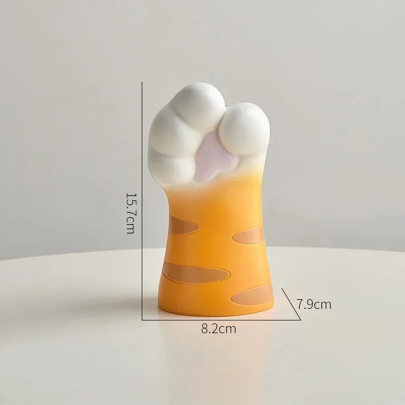 Petit Vase à Fleurs Blanc Décoratif | Pattes de Chat