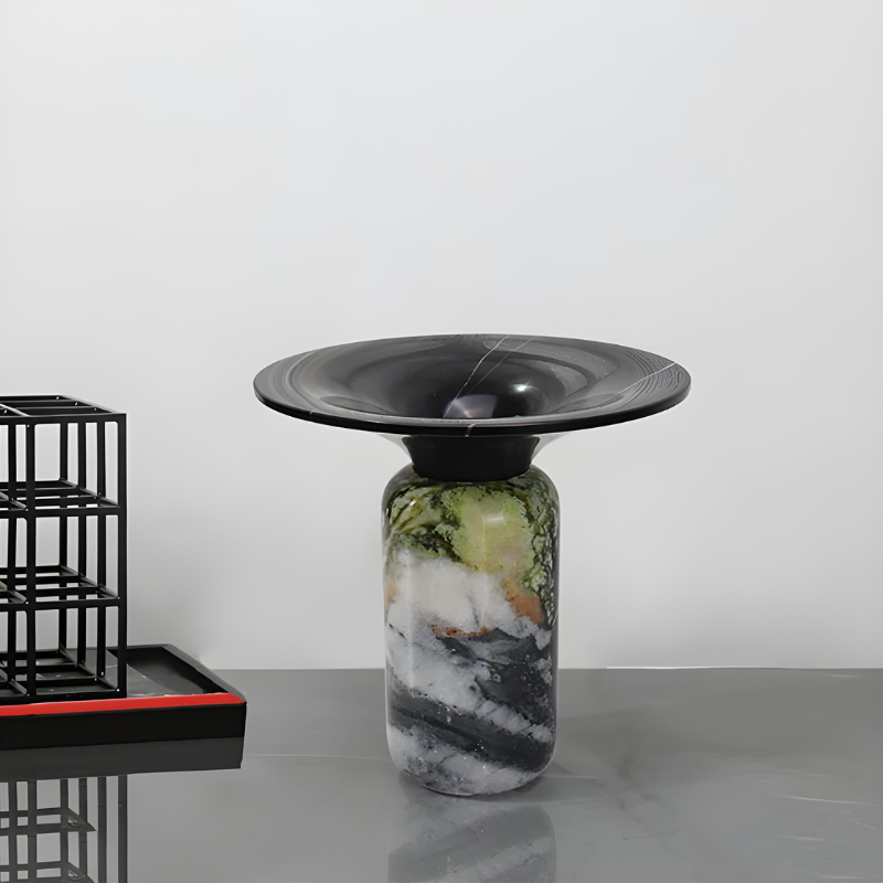 Vase de Luxe en Marbre | Design Ikebana Moderne Haut de Gamme