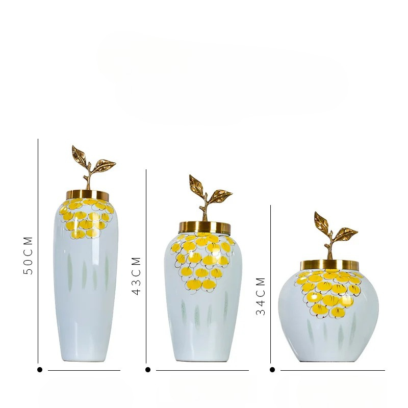 Grand Vase à Fleurs Blanc au Style Européen | Décoratif, Moderne et Luxueux