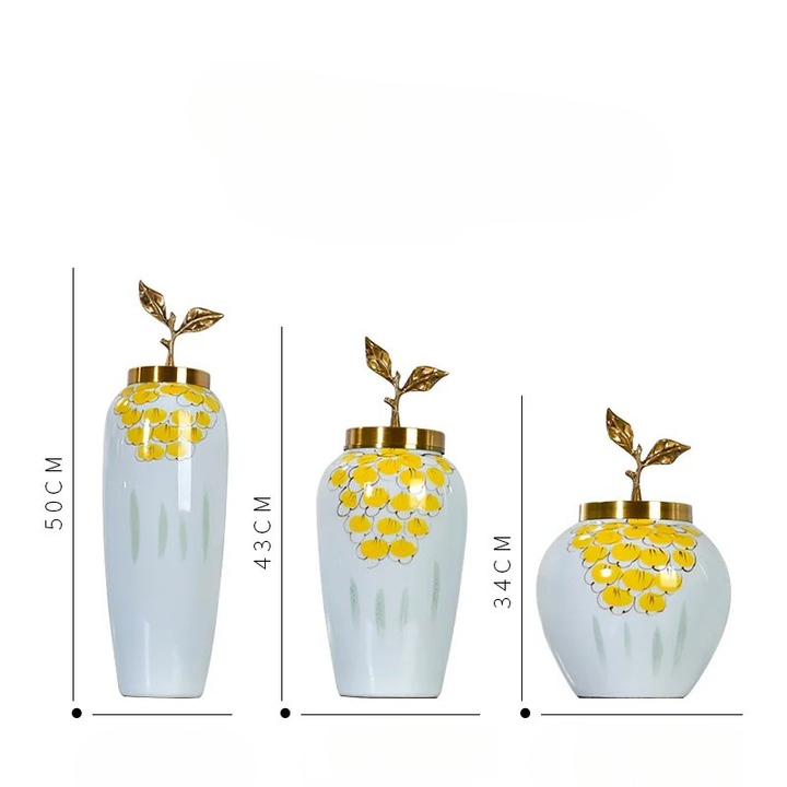 Grand Vase à Fleurs Blanc au Style Européen | Décoratif, Moderne et Luxueux