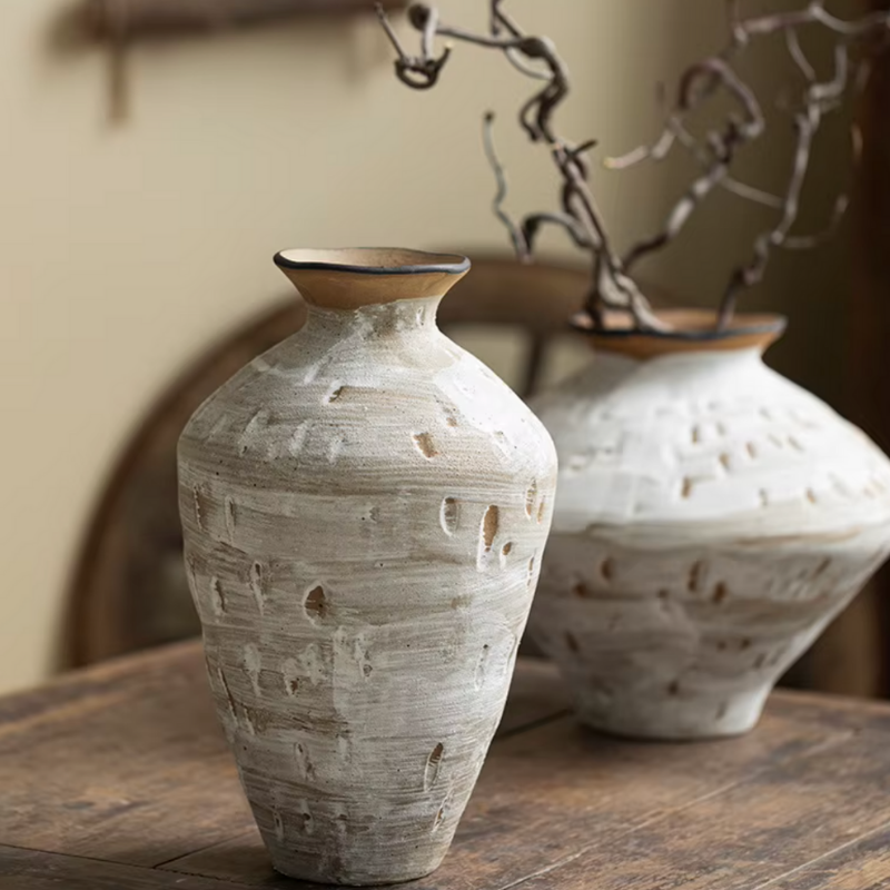 Vase Artistique en Céramique Décoratif Minimaliste Wabi-Sabi | Style Japonais