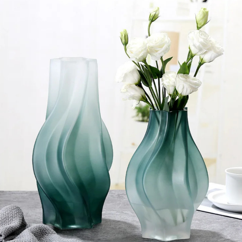 Petit Vase à Fleurs en Verre Nordique | Effet Dépoli