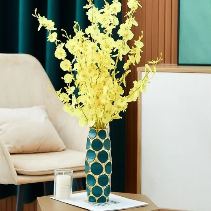 Vase en Céramique Scandinave Cylindrique | Design Stéréoscopique Minimaliste