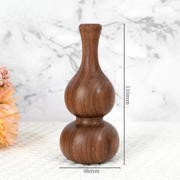 Petit Vase Soliflore en Bois Massif | Élégance Naturelle et Artisanat Raffiné