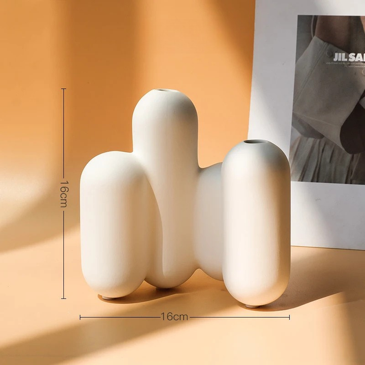 Vase Scandinave Blanc | Décoratif et Moderne