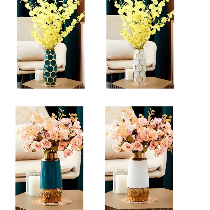 Vase en Céramique Scandinave Cylindrique | Design Stéréoscopique Minimaliste