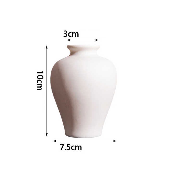 Vase Blanc Moderne | Design Épuré en Céramique