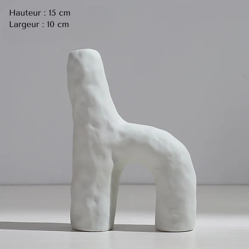 Vase Pampa Soliflore Blanc | Style Nordique Design