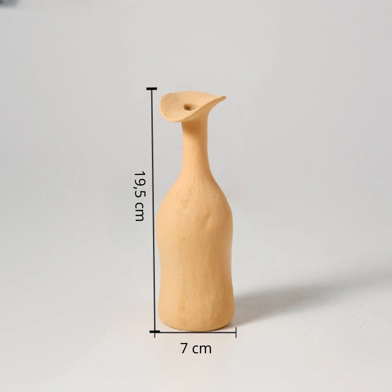 Vase Décoratif Moderne Design Scandinave | Texture Céramique Artisanale