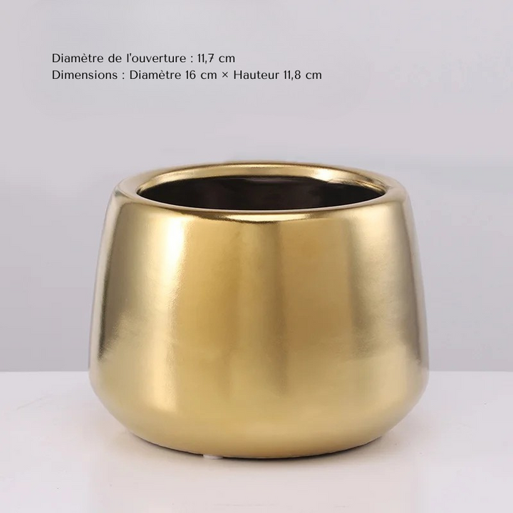 Petit Vase Doré | Design Européen et Décoratif