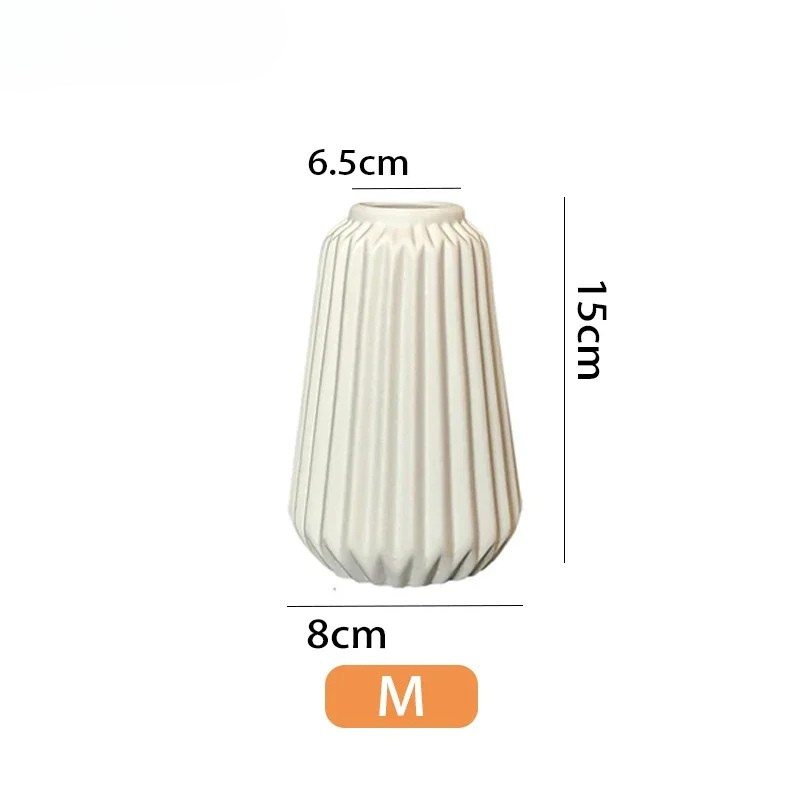 Vase à Fleurs Blanc en Céramique | Moderne et Élégant