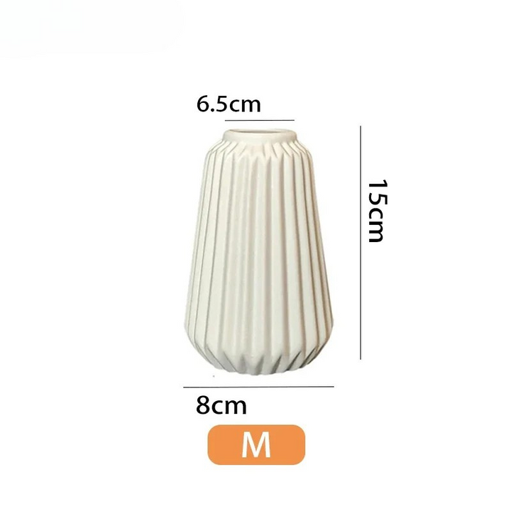 Vase à Fleurs Blanc en Céramique | Moderne et Élégant