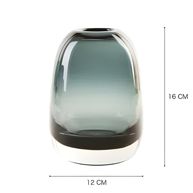 Vase en Verre Transparent Épais | Style Moderne et Luxe