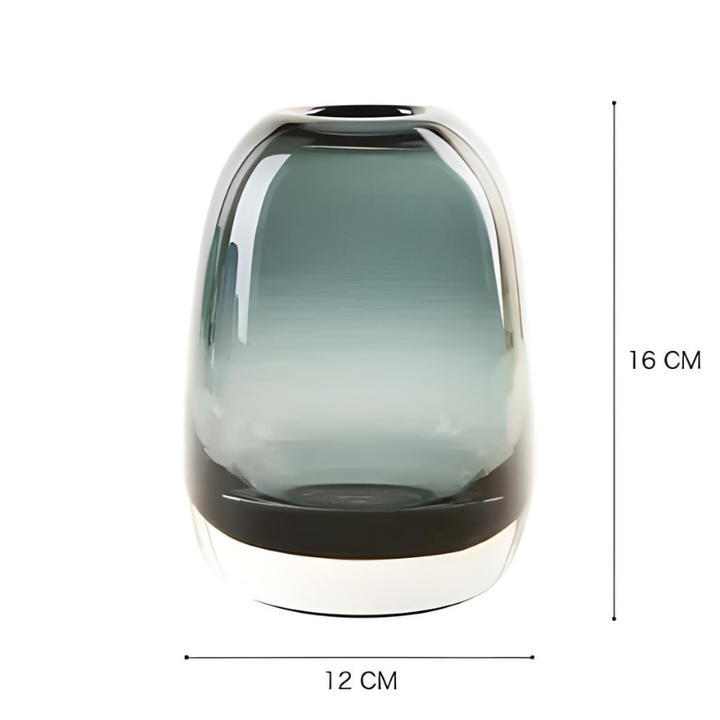 Vase en Verre Transparent Épais | Style Moderne et Luxe